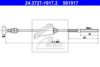 ATE 24.3727-1917.2 Cable, parking brake